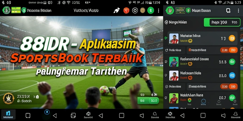 Screenshot 888IDR menunjukkan tampilan menarik dari fitur taruhan olahraga.