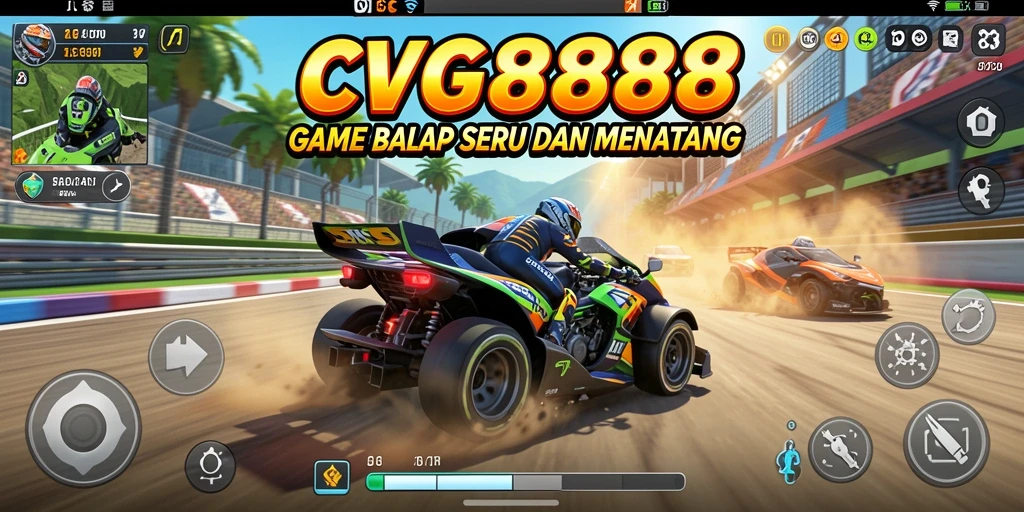 Gameplay seru dengan balapan cepat dan mobil yang bervariasi.