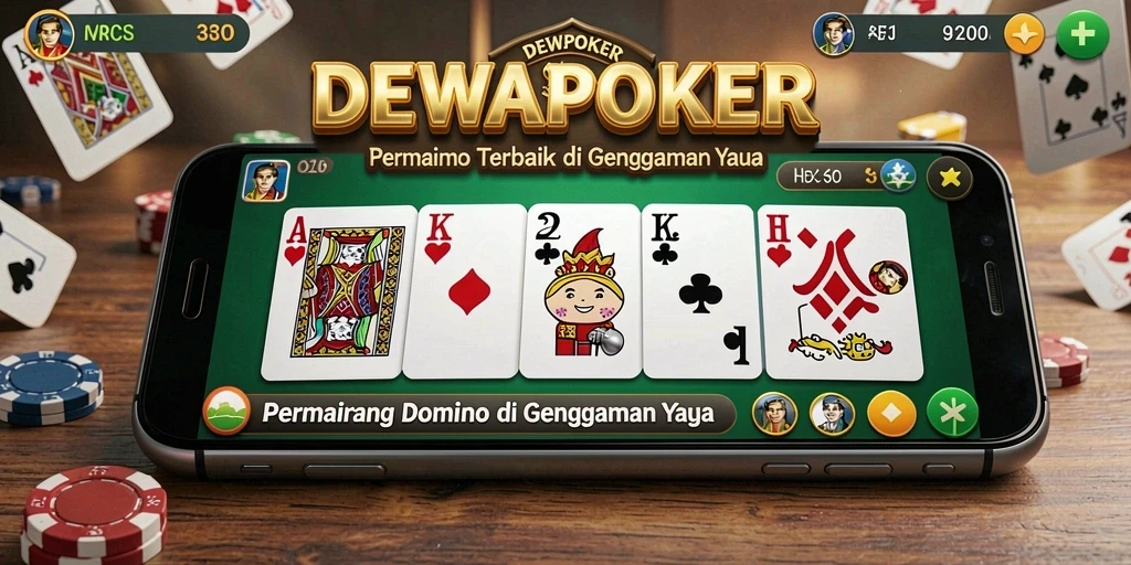 Tampilan dinamis gameplay DEWAPOKER yang seru.