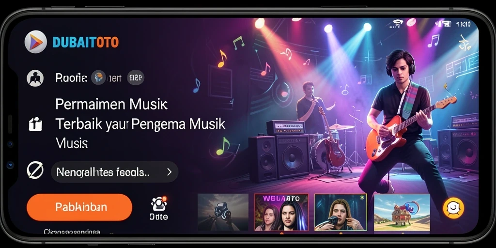 Screenshot DUBAITOTO menampilkan permainan musik yang seru dan interaktif.