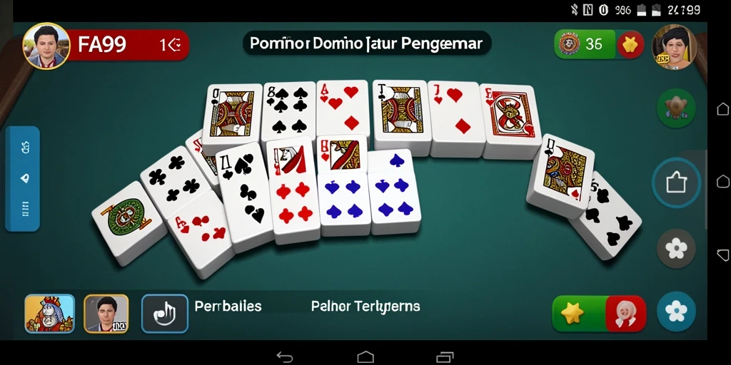Tampilan gameplay seru dalam permainan Domino FA99.