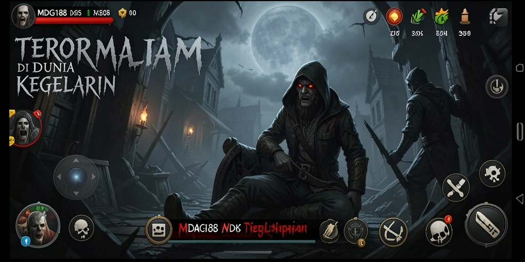 Screenshot gameplay MDG188 yang menunjukkan aksi seru di dunia horor.