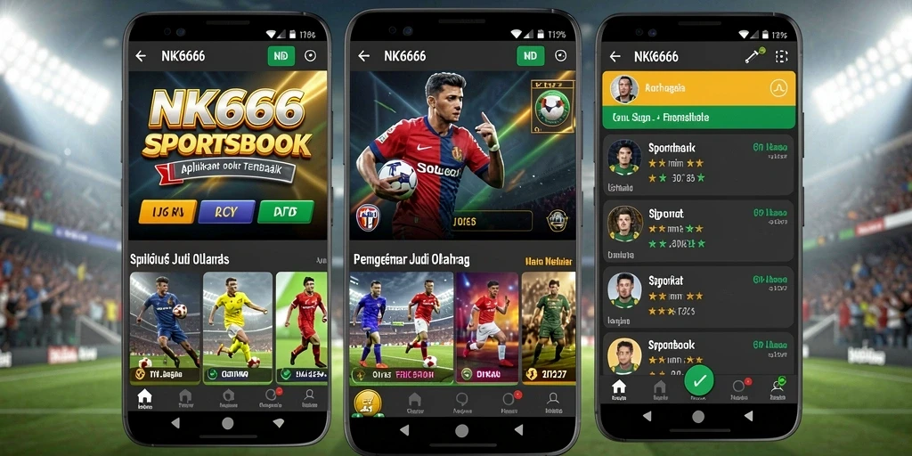 Screenshot gameplay NK666 menunjukkan antarmuka taruhan olahraga yang menarik.