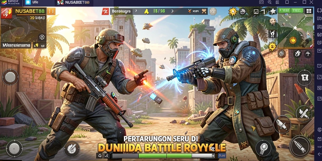 Gameplay Battle Royale yang seru dan menegangkan di NUSABET88.