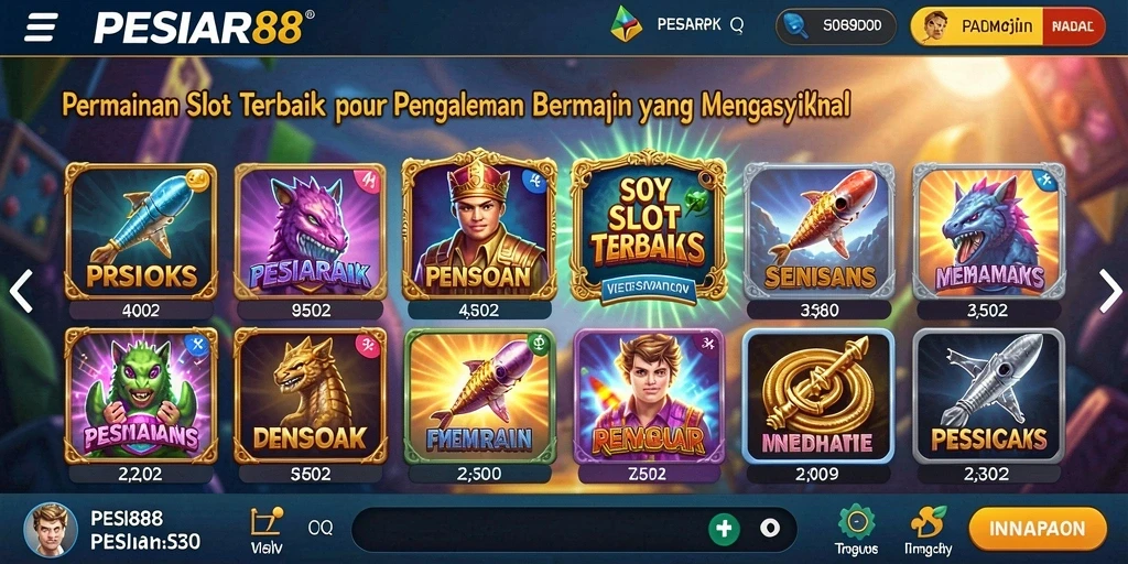 Tampilan gameplay PESIAR88 yang menakjubkan dan menarik.