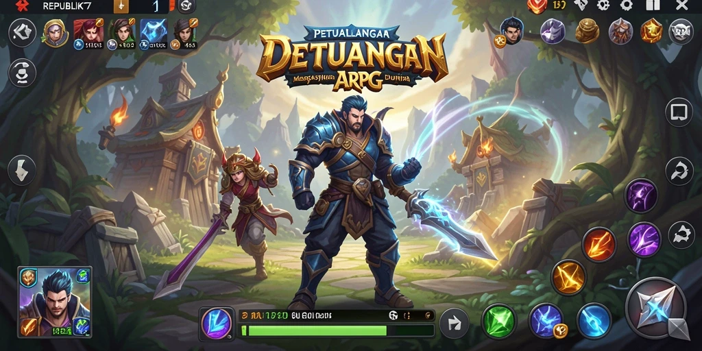 Cuplikan gameplay menarik dari REPUBLIK77 dengan pertarungan seru.