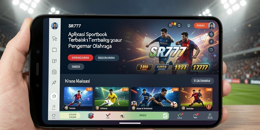 Tampilan antarmuka menarik dari aplikasi Sportsbook SR777.