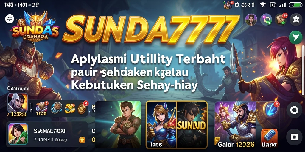 Tampilan antarmuka SUNDA777 yang modern dan fungsional.