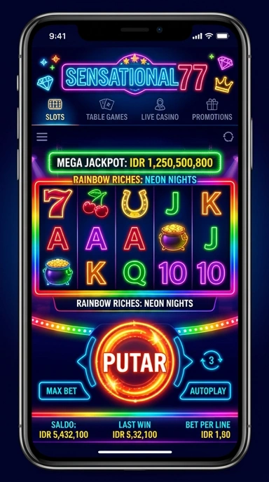 Tampilan koleksi aplikasi lengkap di sensational77 yang memudahkan pencarian.
